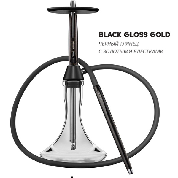 Кальян Koress K3 Black Gloss (Черный,Золотой, 48 см) в Сочи