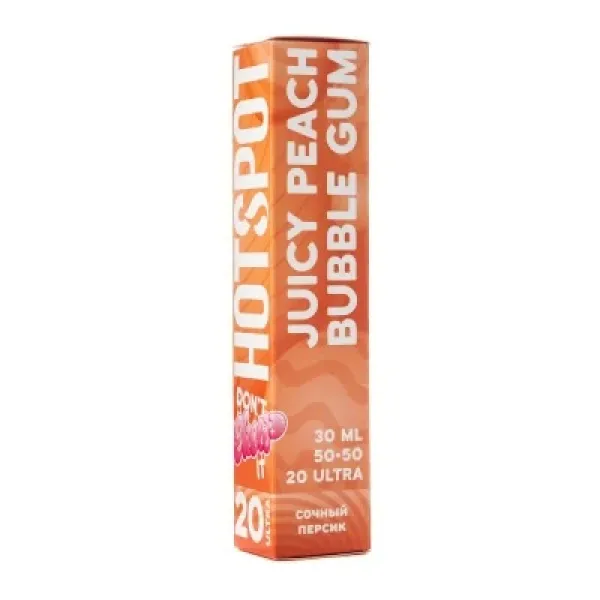 Жидкость HOTSPOT Chow Ultra Juicy Peach Bubble Gum 30 мл в Сочи