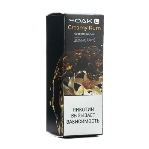 Жидкость SOAK L Creamy Rum 30 мл в Сочи