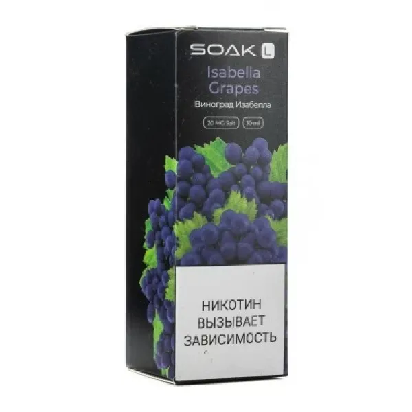 Жидкость SOAK L Isabella Grapes 30 мл в Сочи