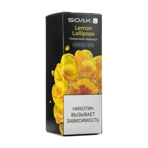 Жидкость SOAK L Lemon Lollipops 30 мл в Сочи