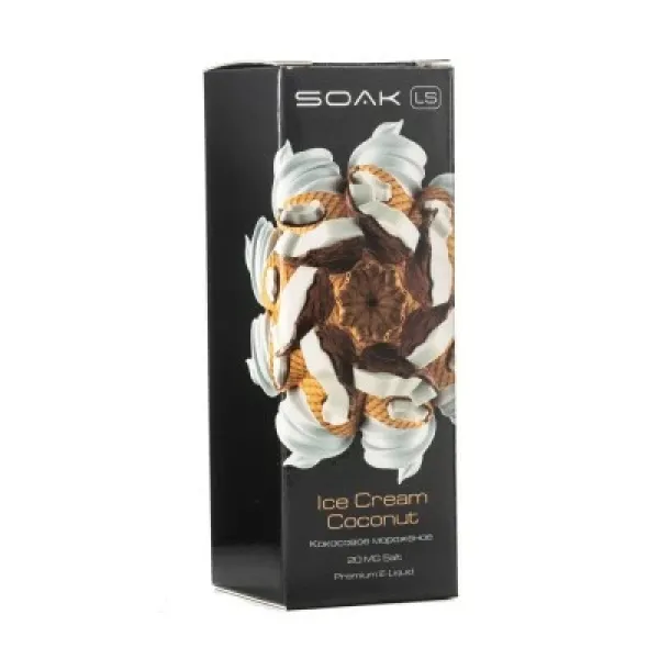 Жидкость SOAK LS Ice Cream Coconut 30 мл в Сочи