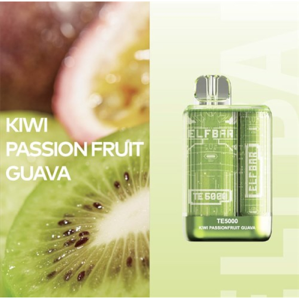 Elfbar TE5000 Kiwi Passion fruit Guava, 5000 тяг в Сочи