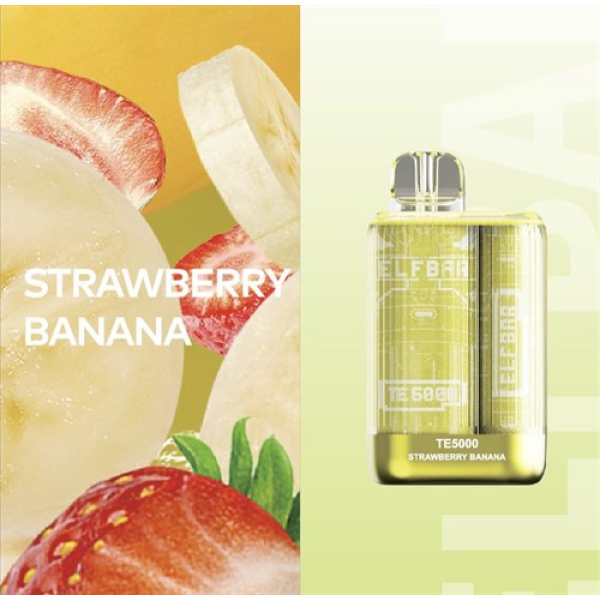 Elfbar TE5000 Strawberry Banana, 5000 тяг в Сочи
