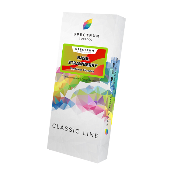 Табак SPECTRUM BASIL STRAWBERRY  100 грамм в Сочи