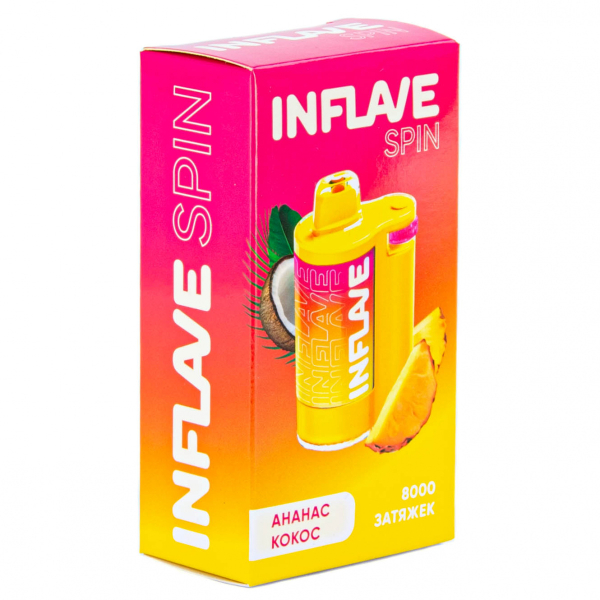 INFLAVE SPIN Ананас кокос (8000 затяжек) в Сочи
