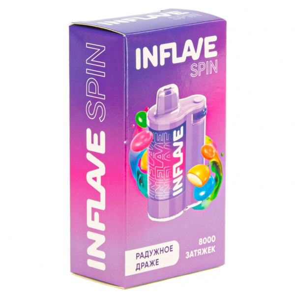 INFLAVE SPIN Радужное драже (8000 затяжек) в Сочи