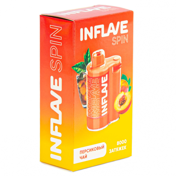 INFLAVE SPIN Персиковый чай (8000 затяжек) в Сочи