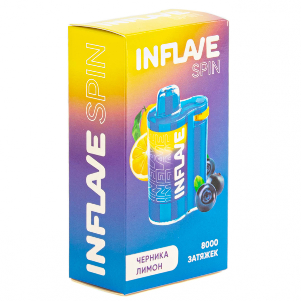INFLAVE SPIN Черника лимон (8000 затяжек) в Сочи