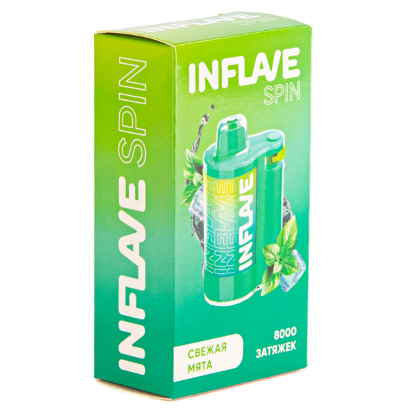 INFLAVE SPIN Свежая мята (8000 затяжек) в Сочи