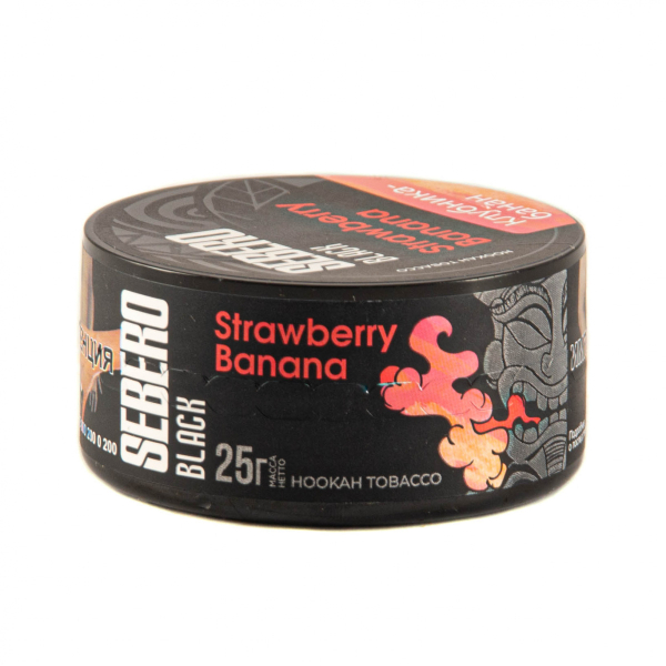 Табак Sebero Black Strawberry Banana  25 грамм в Сочи