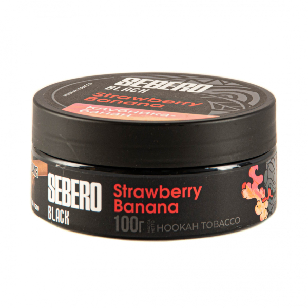 Табак Sebero Black Strawberry Banana  100 грамм в Сочи