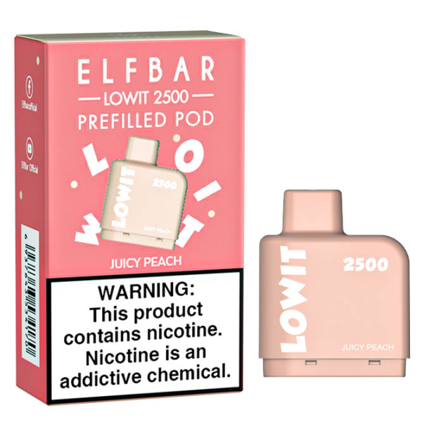Картридж Elf Bar Lowit 2500 20 мг, 6 мл (Juicy Peach) в Сочи