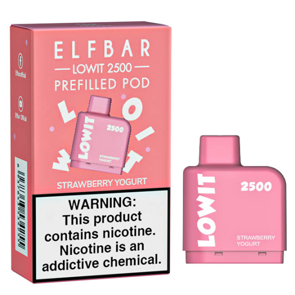 Картридж Elf Bar Lowit 2500 20 мг, 6 мл (Strawberry Yogurt) в Сочи