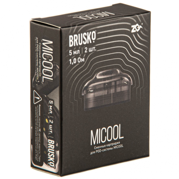 Картридж Brusko Zq Micool 5мл (2шт.) 1.0 в Сочи