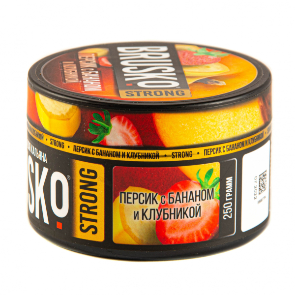 Смесь Brusko Strong персик с бананом и клубникой  250 гр в Сочи