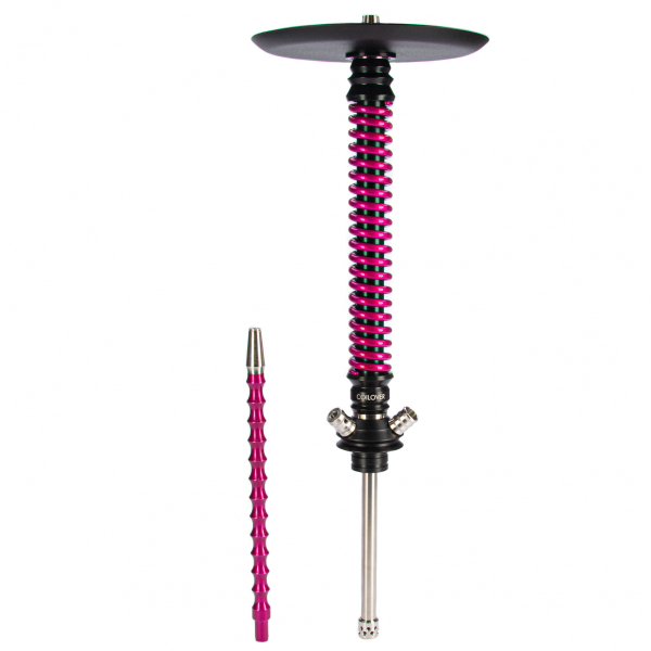 Кальян Mamay Customs Coilovers чёрно-розовый лак   в Сочи