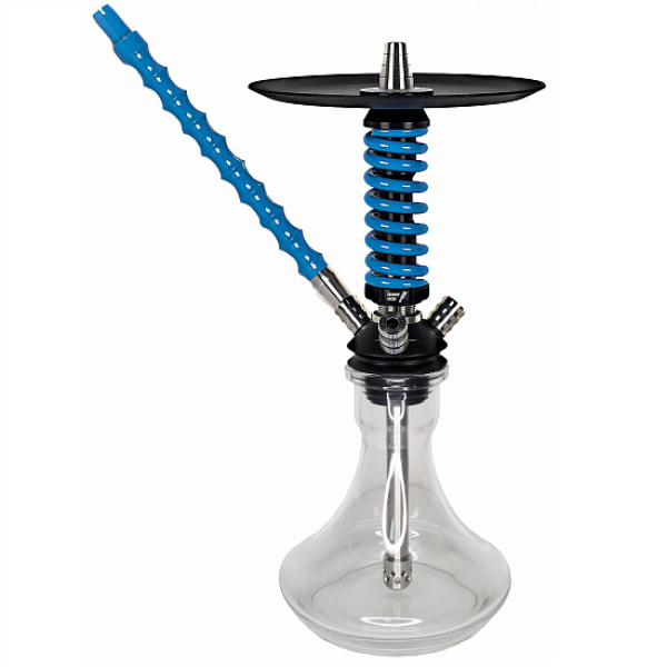 Кальян Mamay Custom Coilovers Micro Черный-Голубой Лак  в Сочи