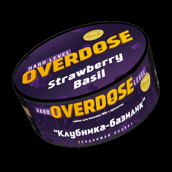 Табак Overdose Strawberry Basil  100 грамм в Сочи