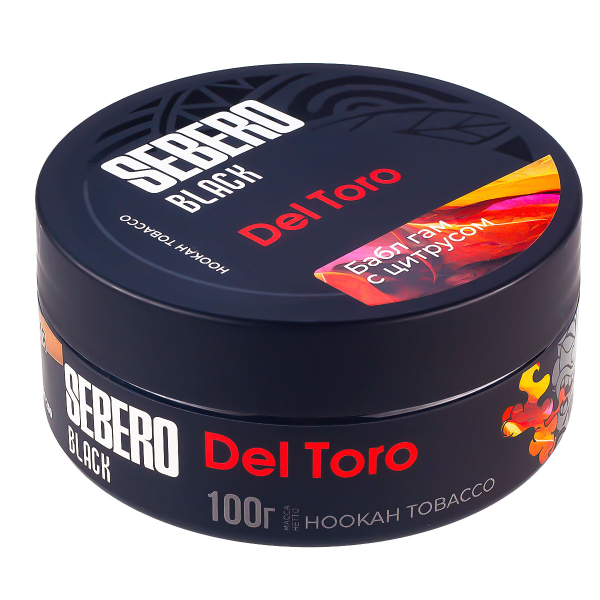 Табак Sebero Black Del Toro  100 грамм в Сочи