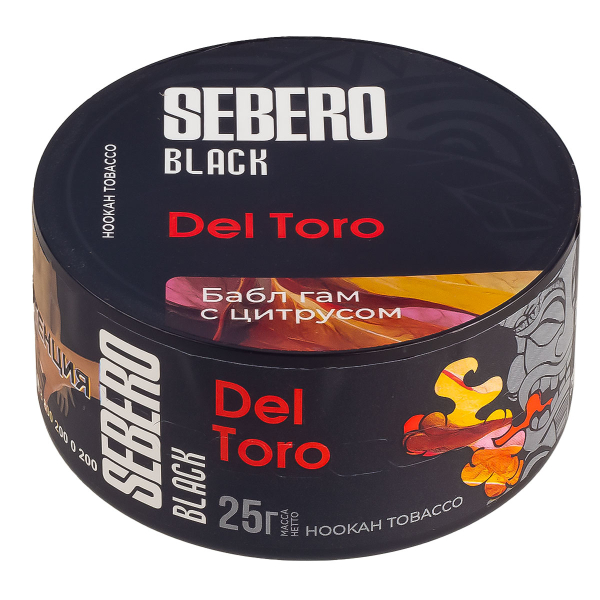 Табак Sebero Black Del Toro  25 грамм в Сочи
