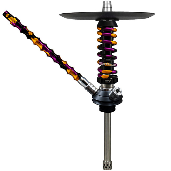 Кальян Mamay Custom Coilovers Micro Черный Пурпурно-Золотой Камуфляж  в Сочи