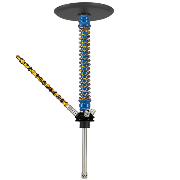 Кальян Mamay Custom V3 №12 Coilovers Голубой Золотой Сплеш  в Сочи