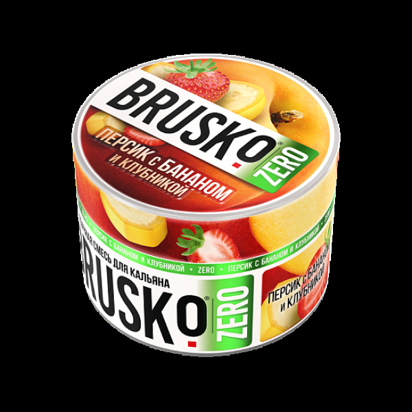 Смесь Brusko Персик С Бананом И Клубникой (Zero)  50 гр в Сочи