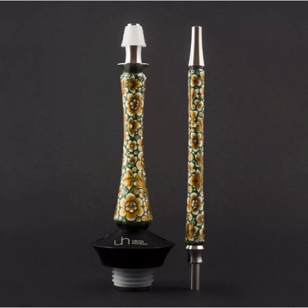 Кальян Union Hookah Sleek Хохлома Зеленый  в Сочи