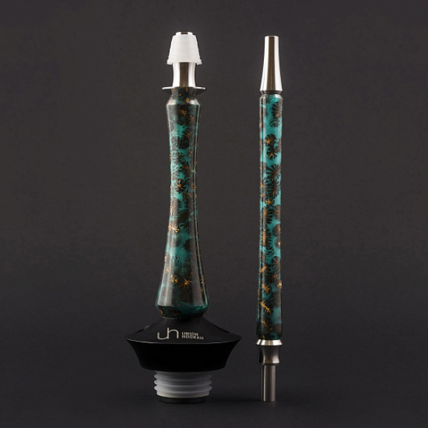 Кальян Union Hookah Sleek Акрил С Шишками Бирюзовый  в Сочи