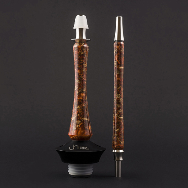 Кальян Union Hookah Sleek Акрил С Шишками Янтарь  в Сочи