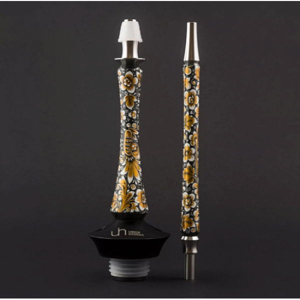 Кальян Union Hookah Sleek Хохлома Черный  в Сочи