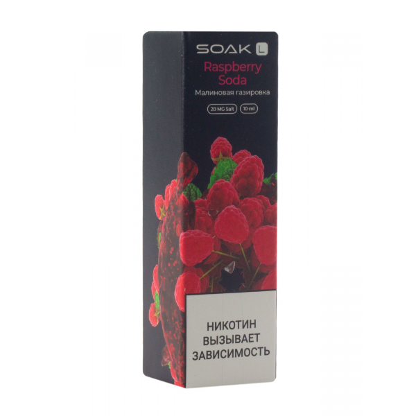 Жидкость Soak Raspberry Soda 10 Мл 2 Мг в Сочи