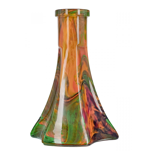Колба Vessel Glass Пирамида Зелёно-Красный Мрамор в Сочи