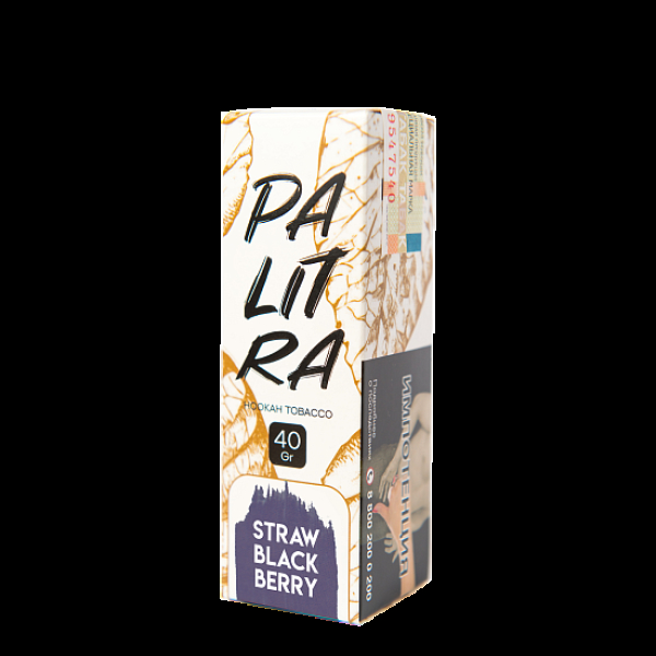 Табак Palitra Straw Black Berry (Земляника Ежевика)  40 грамм в Сочи