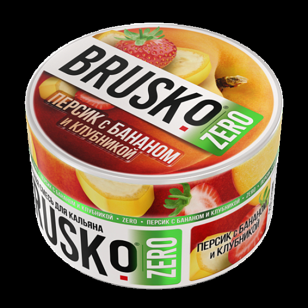Смесь Brusko Персик С Бананом И Клубникой (Zero)  250 гр в Сочи