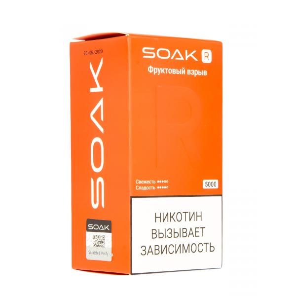 Soak R Фруктовый Взрыв 5000 Затяжек в Сочи