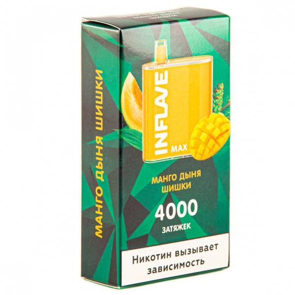 Inflave Max Манго-Дыня-Шишки (4000 Затяжек) в Сочи