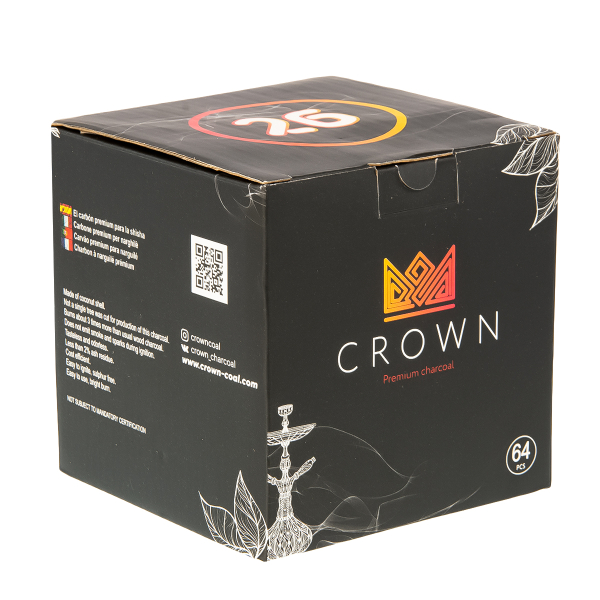 Уголь Crown Кокосовый 64 Шт (26 Мм) в Сочи