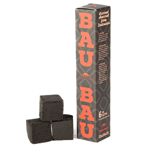 Уголь Bau Bau Кокосовый 6 Шт Черный (25 Мм) в Сочи