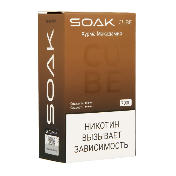 Soak Cube Хурма Макадамия 7000 Затяжек в Сочи