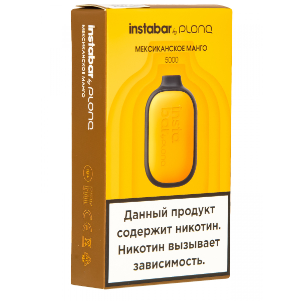 Plonq Instabar Мексиканское Манго (5000 Затяжек) 20 Мг в Сочи