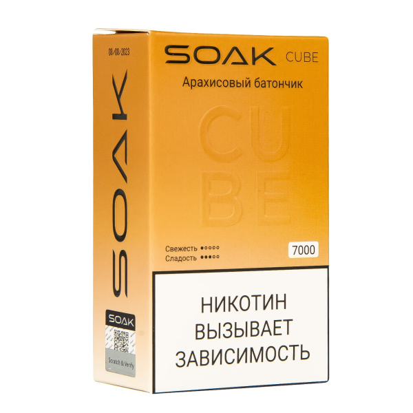 Soak Cube Арахисовый Батончик 7000 Затяжек в Сочи