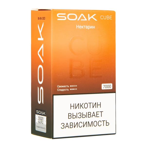 Soak Cube Нектарин 7000 Затяжек в Сочи