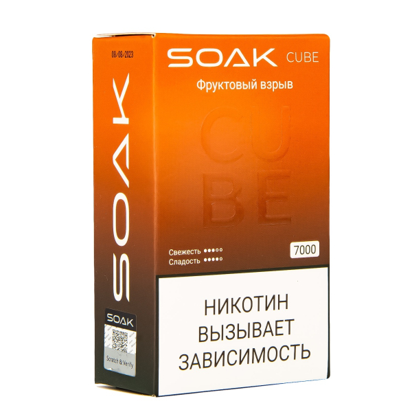 Soak Cube Фруктовый Взрыв 7000 Затяжек в Сочи