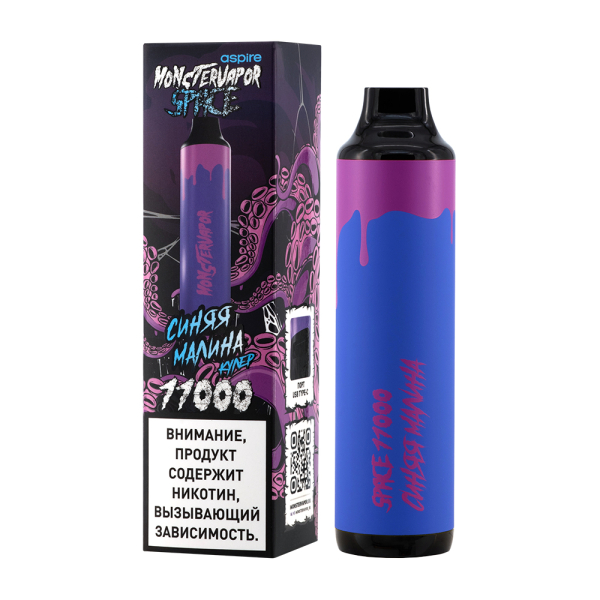 Электронка Monstervapor Space Синяя Малина (11000 Затяжек) в Сочи
