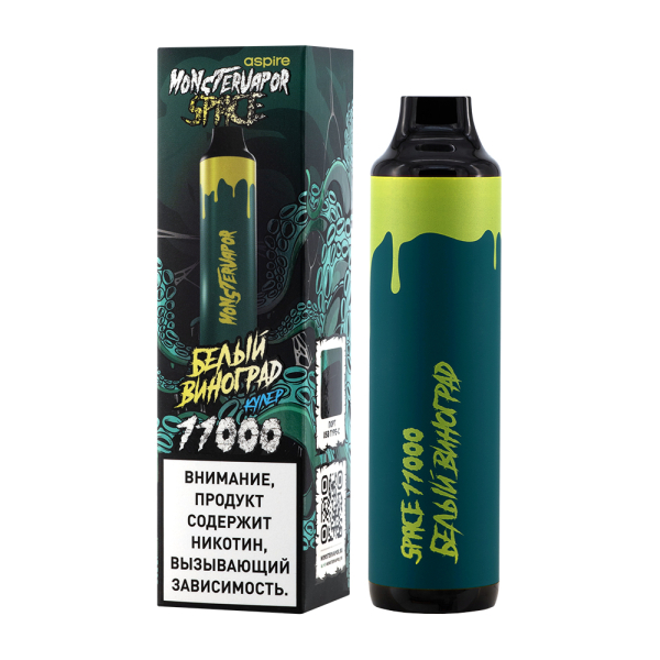 Электронка Monstervapor Space Белый Виноград (11000 Затяжек) в Сочи