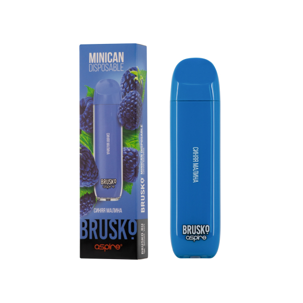 Электронка Brusko Minican Синяя Малина (1500 Затяжек) в Сочи