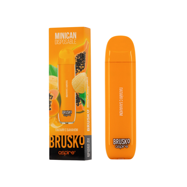 Электронка Brusko Minican Папайя С Бананом(1500 Затяжек) в Сочи