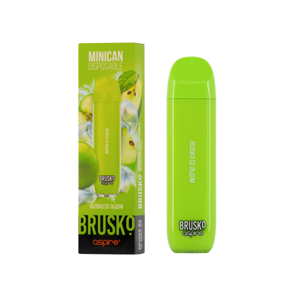 Электронка Brusko Minican Яблоко Со Льдом (1500 Затяжек) в Сочи